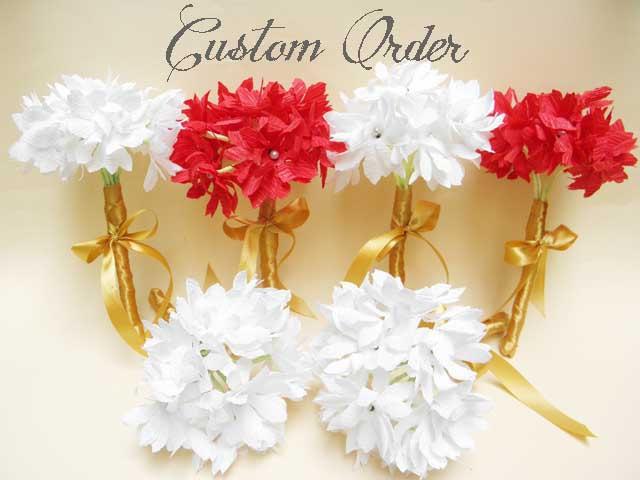 Mariage - Wedding Rustic Paper Flowers Bouquet/ Wedding Bouquet/ Rustic Wedding/ Wedding Decor/ White Flowers/ Bridal/ Bridesmaid