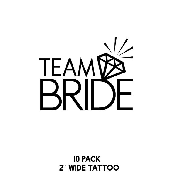 زفاف - Team Bride   The Bride Tattoos - 11 Wedding Party Tattoos in Pack