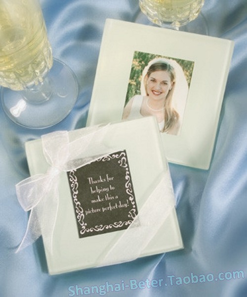 Mariage - 倍乐婚礼小物 永恒的记忆插卡杯垫BD001喜庆创意回礼隔热垫 相册