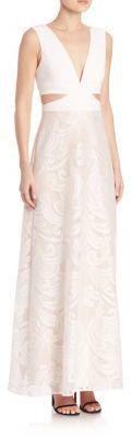 Hochzeit - BCBGMAXAZRIA Swirl Lace Cutout Gown