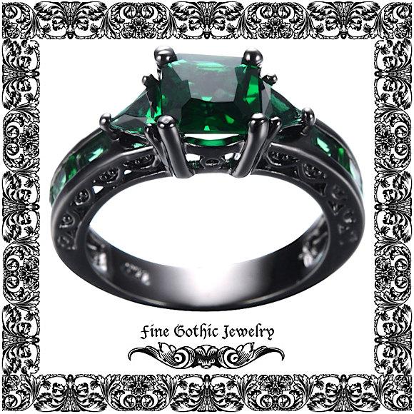 Wedding - Gothic Engagement Ring 