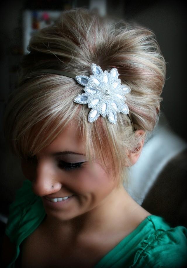 Свадьба - Starry Eyed Rhinestone Headband, Bridal Headband, Wedding Accessories, bridal hair accessories