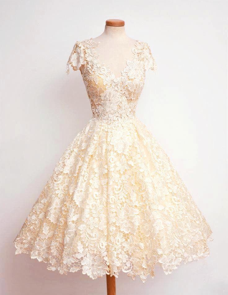Свадьба - Aurora Cream Lace dress