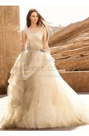 Hochzeit - Ombre Tulle Ball Gown with Pick Up Skirt Style VW351157
