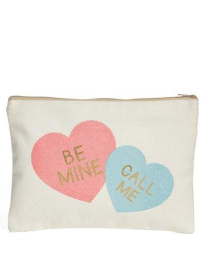 Mariage - Levtex 'Candy Hearts' Zip Top Accessory Bag