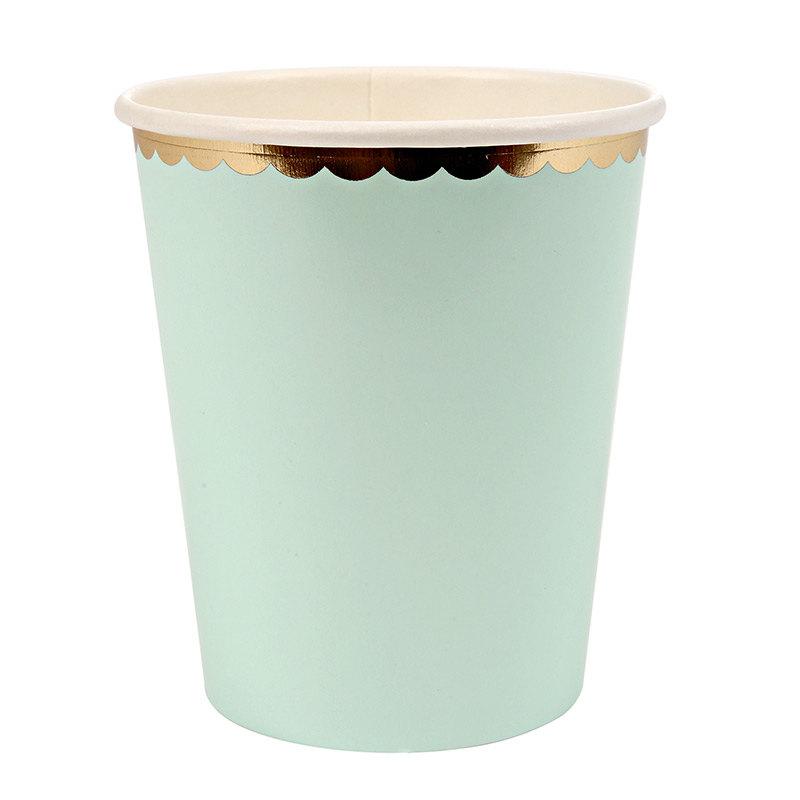 Mariage - Pastel Paper Cups / ice cream party / gold foil cups /  snack cups / candy cups / meri meri