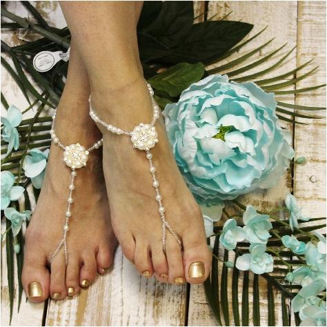 زفاف - Paris Chis Barefoot sandals