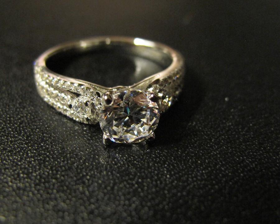 Свадьба - Classic Designer Inspired Engagement Ring, Made to Order