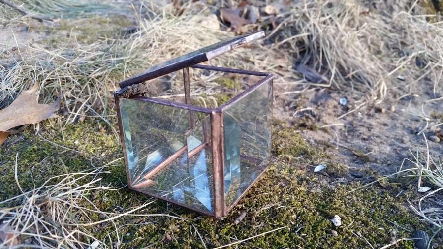 زفاف - Glass Treasure Box - Ring Box