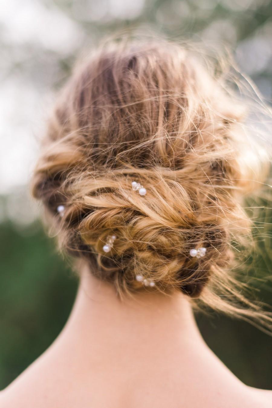 Свадьба - Set of 5 Gold Beaded Hair Pin Set of 5 Pearl Hair Pin Bridal Hair Pin Bridal Bobby Pin Beaded Bobby Pin Pearl Bobby Pin #100