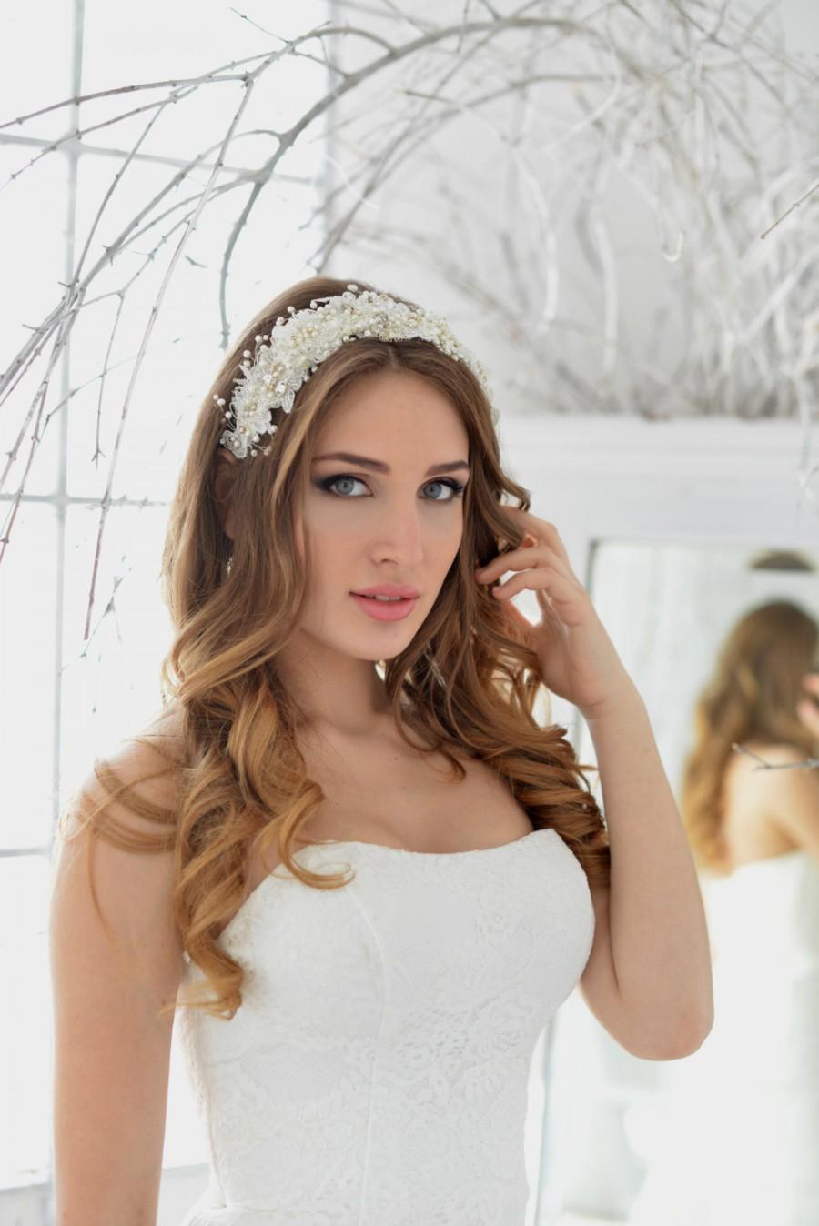Wedding - Bridal headband,wedding hairpiece,bridal hairpiece,wedding hairpiece,