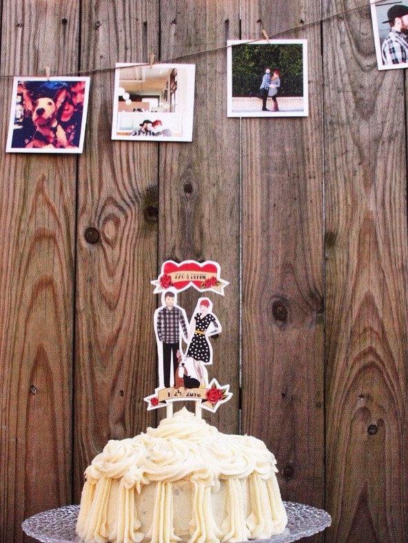 Mariage - Custom Wedding Cake Topper