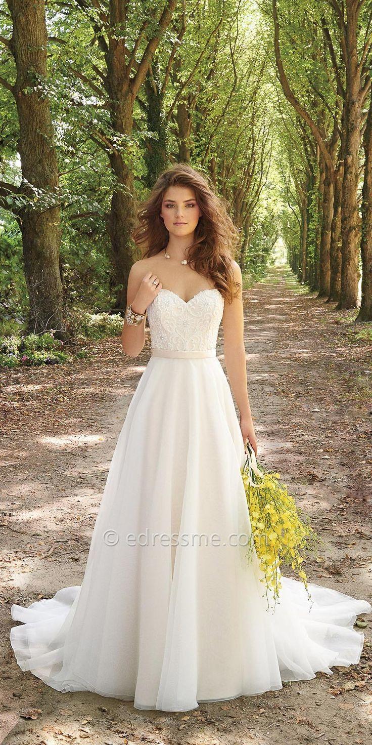 corset organza wedding dress by camille la vie