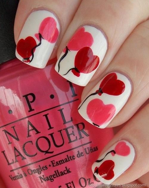 Свадьба - 9 Adorable Nail Designs For Valentine’s Day