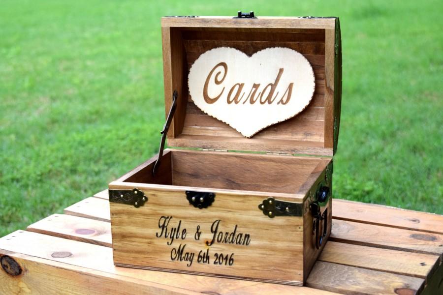 Свадьба - Rustic Wooden Card Box - Rustic Wedding Card Box - Rustic Wedding Decor - Advice Box Wishing Well - Shabby Chic Card Box - Wedding Card Box