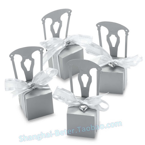 زفاف - 銀色椅子喜糖盒子 席位卡爆款結婚桌卡時尚婚慶用品BETER-TH002 BETER-TH002...