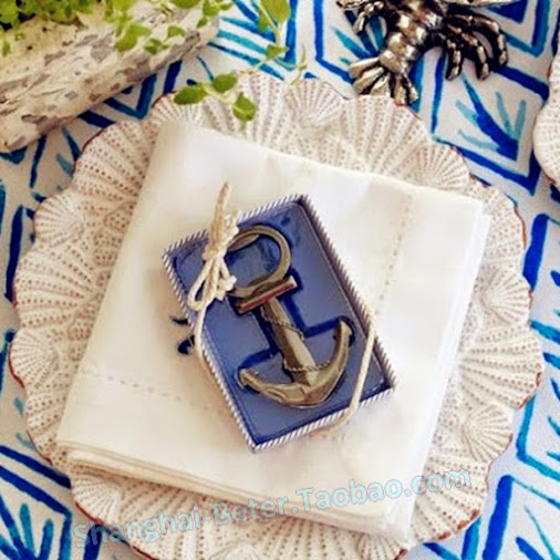 زفاف - Baby shower favor Nautical bottle opener  wedding gift BETER-WJ106...