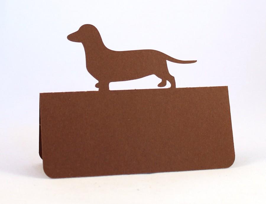 زفاف - Dog Place Cards Dog Set of 50 Dachshund Wedding Custom Dog