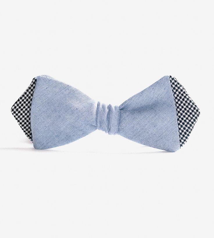 Mariage - Kunstsammlung Chambray & Houndstooth Bow Tie