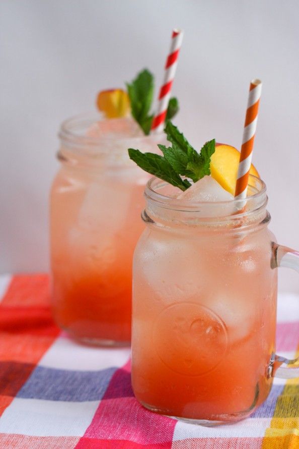 زفاف - Peach Raspberry Lemonade Spritzer