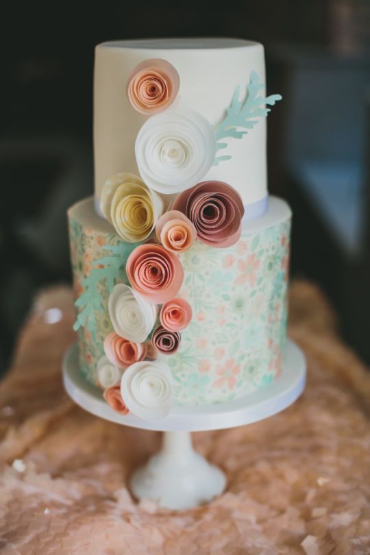 Mariage - Spring Wafer Paper Cake