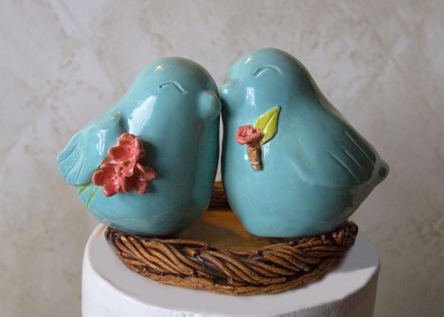 زفاف - Love Birds with Bouquet and Boutonniere