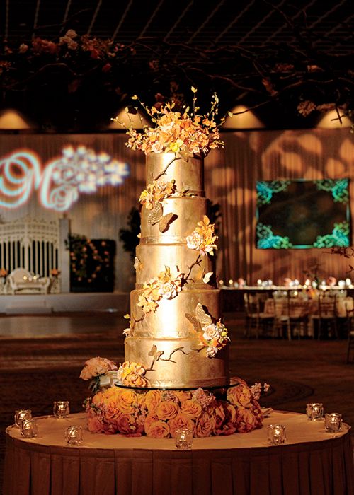 Hochzeit - Golden Wedding Cake