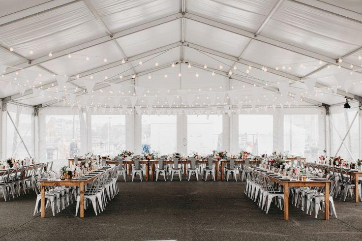Wedding - The Boston Skyline Is The Most Epic Ceremony Backdrop We've Seen!