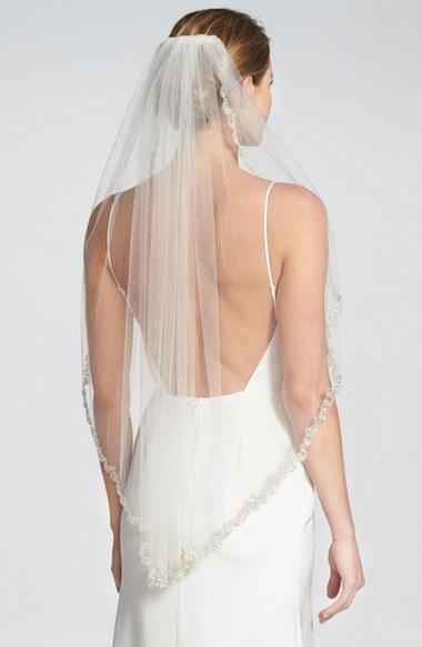Hochzeit - Brides & Hairpins 'Lydia' Embellished Tulle Veil