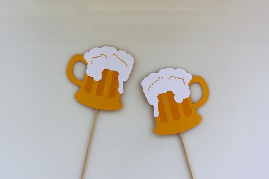 Mariage - 1 Photobooth Beer Mug / Butter Beer Photo Booth Props, Great for a Harry Potter Party, Birthday Party