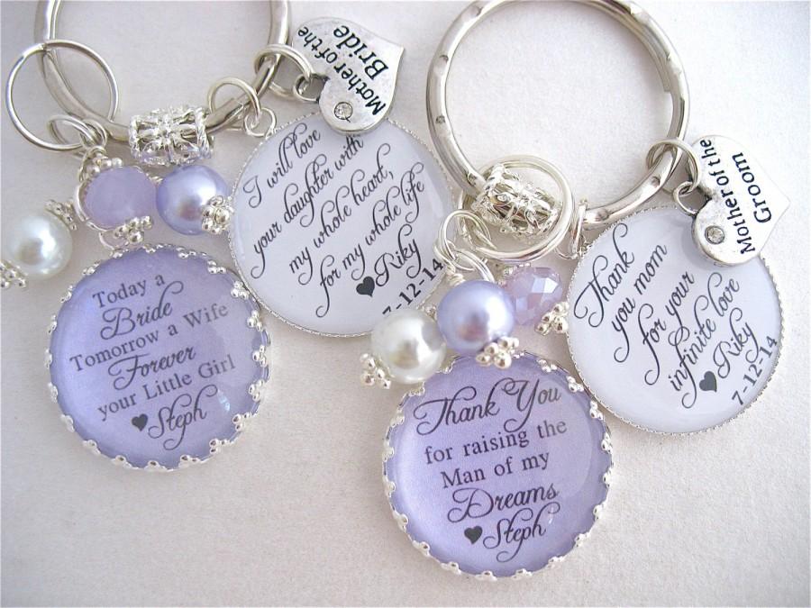 Wedding - MOTHER of the BRIDE Gift / Mother of Groom Man of my dreams Wedding for MOM Inspirational Necklace Light Purple Wedding Mother in law gift