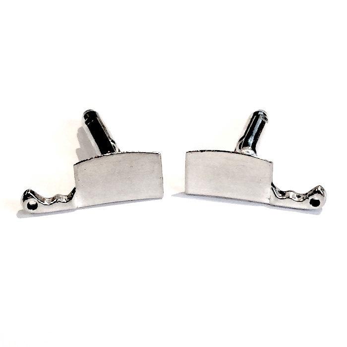 Wedding - SALE Silver Butcher Knife Cufflinks, Mens Handcrafted Meat Cleaver Restaurant Chef Cook Cuff Links- Culinary Gift Prom Wedding Groom