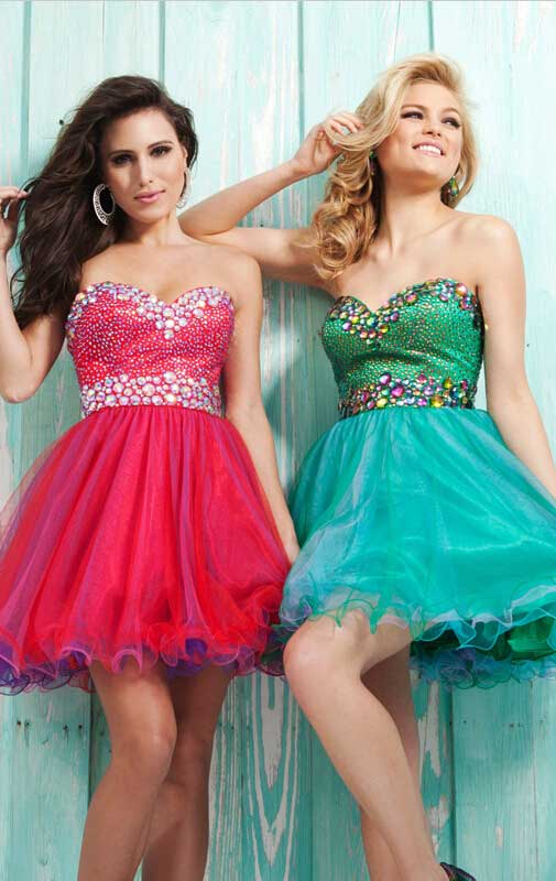 Mariage - A-line Sweetheart Sleeveless Tulle Cocktail Dresses With Beaded Online Sale at GBP94.99