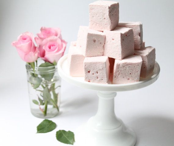 زفاف - Rose And Honey Marshmallows 16 Pieces