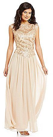 Mariage - Emma Street Sleeveless Sequined Bodice Gown