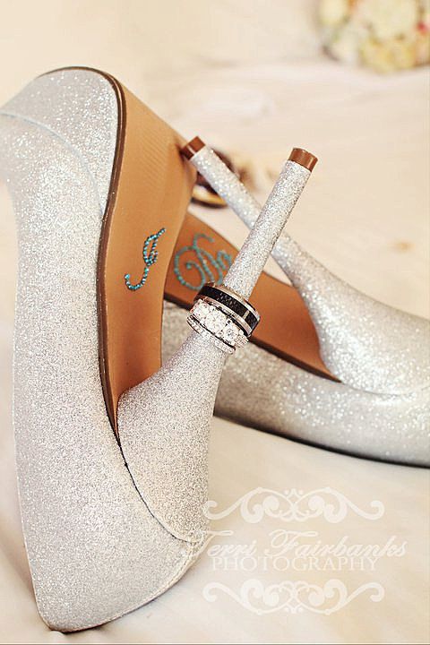 Свадьба - DIY I DO Shoe Stickers In Blue For Your Wedding Shoes