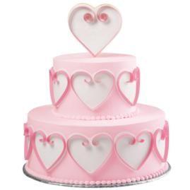 Свадьба - Flirtatious Hearts Tiered Cake