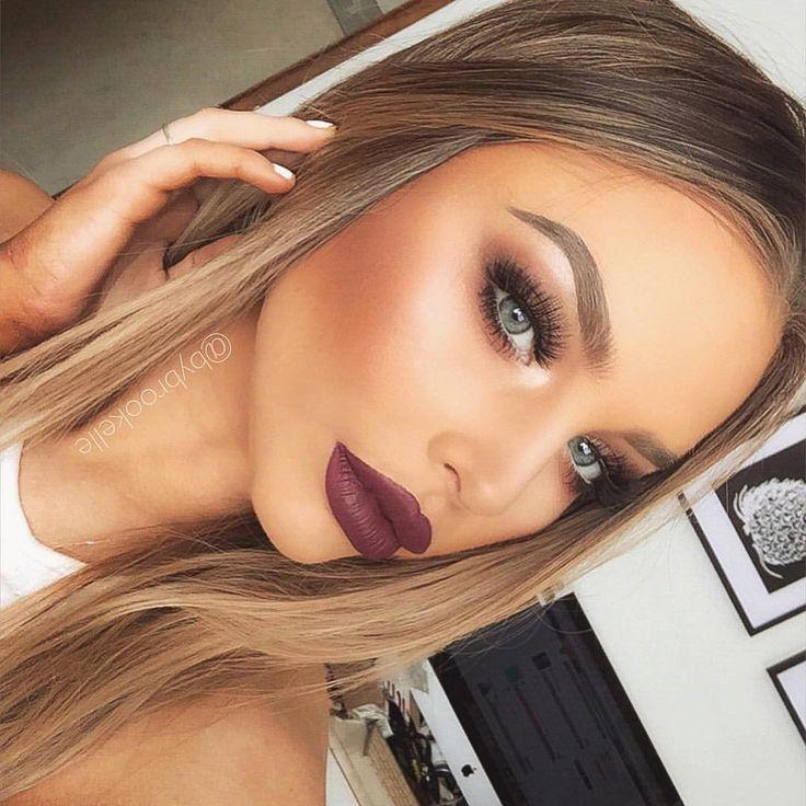 Hochzeit - Brookelle McKenzie On Instagram: “Bold Lips And Brows - Anastasia Beverly Hills Brow Powder In Blonde  Anastasia Beverly Hills Liquid Lipstick In Trust Issues  Anastasia…”