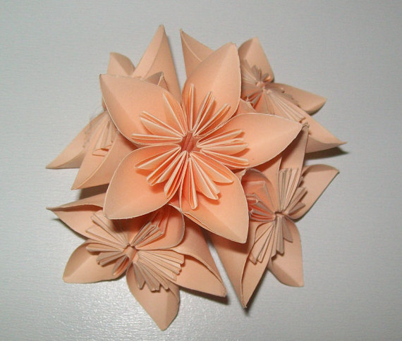 زفاف - Paper origami flower, kusudama flower, kusudama origami flower, set of 100 origami flower, paper flower for wedding, wedding flower