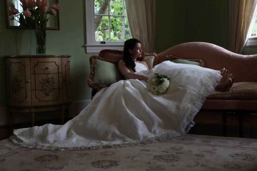 Hochzeit - Custom Couture Wedding Gown Deb Dress Strapless Ballgown Princess