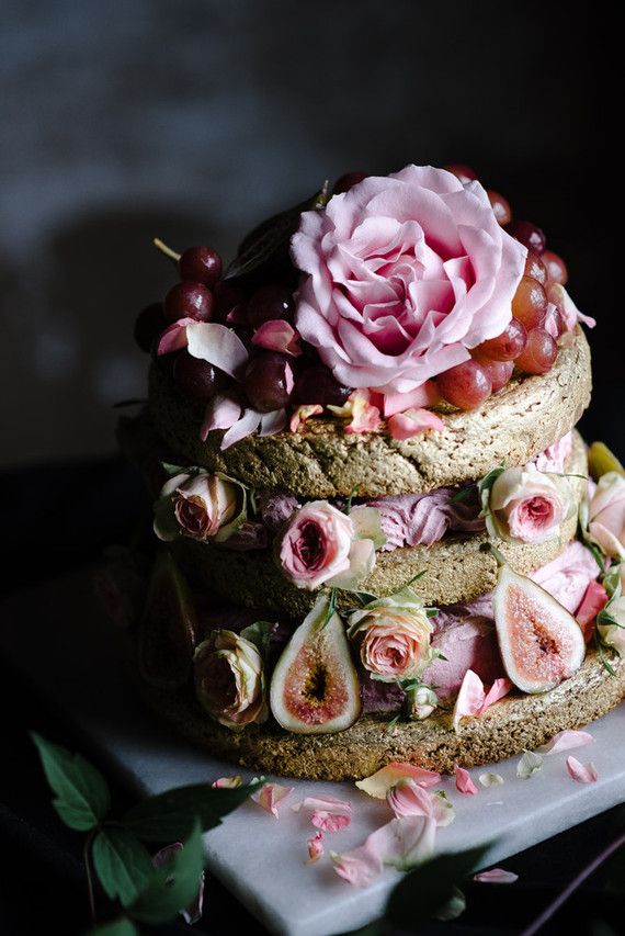 Wedding - Elegant Winter Wedding Layered cake