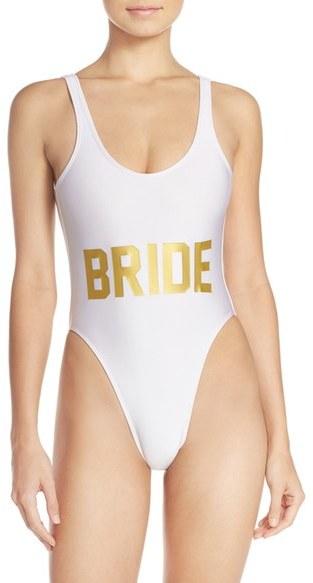 Hochzeit - Private Party 'Bride' One-Piece Swimsuit