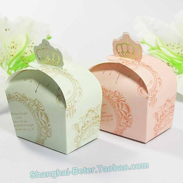 Wedding - 經典皇冠 歐式婚禮佈置喜糖盒HH047情人節派對 復古喜糖盒