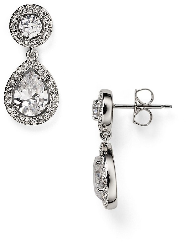 Wedding - Nadri Swarovski Crystal Drop Earrings