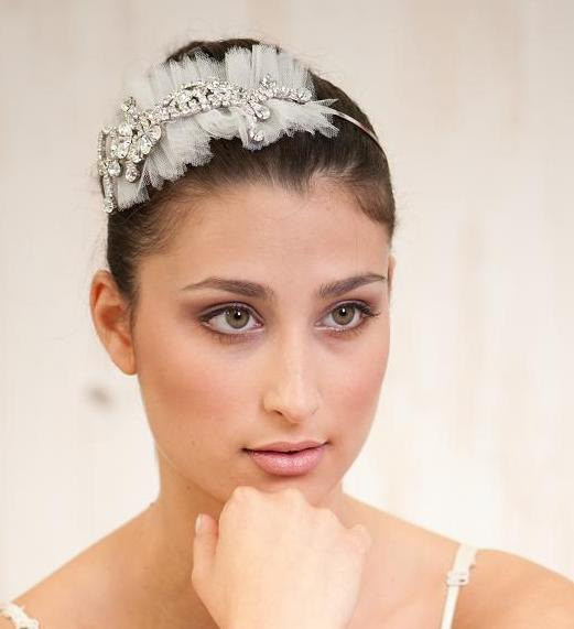 Hochzeit - Vintage Inspired Crystal Rhinestone Bridal Headband, Fascinator Bridal Headband, bridal tiara,wedding  hair accessories