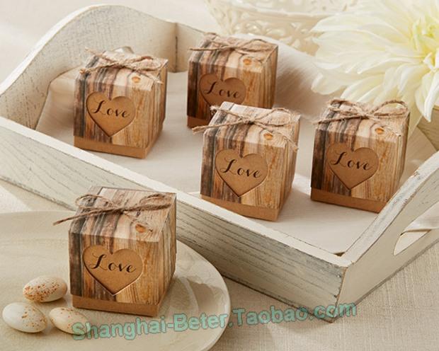 Свадьба - 創意糖果袋 歐式婚禮佈置喜糖盒BETER-HH043情人節派對 中式雪紗袋子