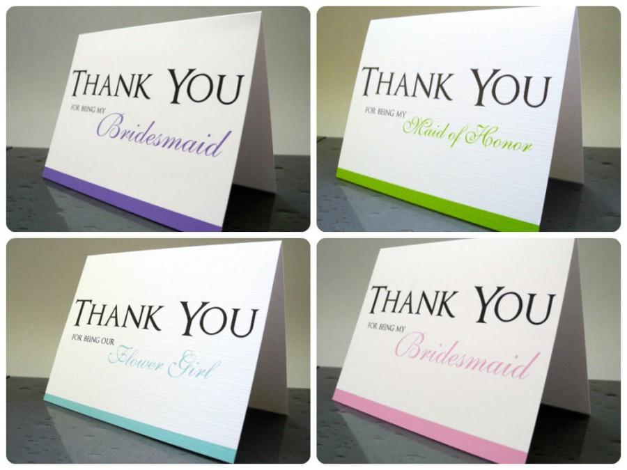 my Maid of Honour Wedding Cards Flower Girl Thank you for being our Bridesmaid