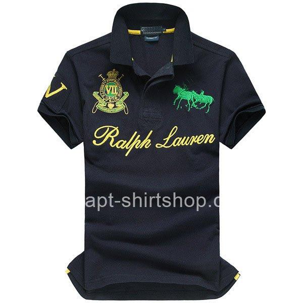 زفاف - Ralph Lauren Mens Dual Match Crest Navy Polo Shirt [Ralph Lauren Polo Shirt] - $55.00 : T shirt 
