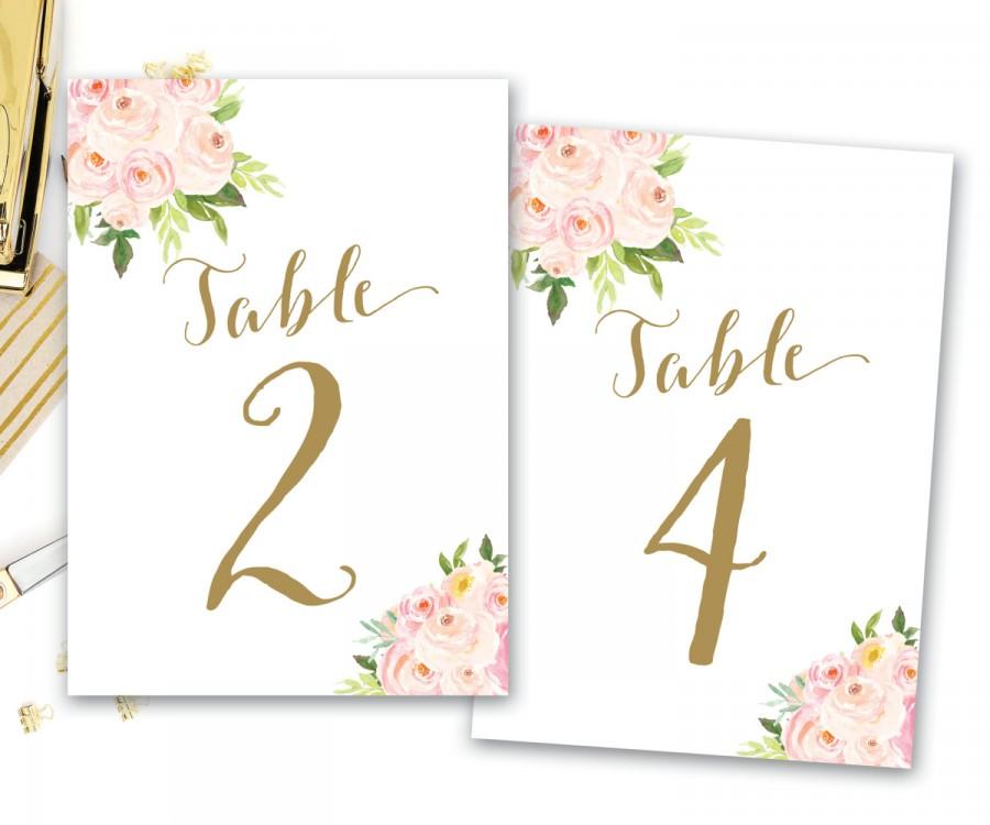 زفاف - Printable Table Numbers Floral, Floral Table Numbers, Boho Floral Table Numbers, Wedding Table Number, DIGITAL The Bella