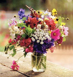زفاف - Jar with Flowers
